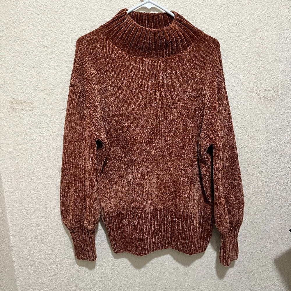 Cynthia Rowley Chenille Mockneck Sweater